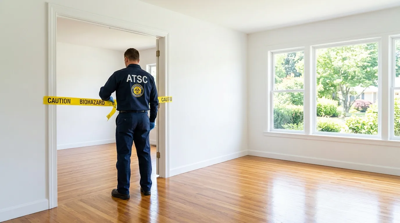 Certified biohazard cleanup crew performing Trauma Scene Cleanup in Mooresville